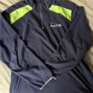 NFL Apparel Seattle Seahawks Men’s 1/4 Quarter Zip Sweatshirt -  Size Medium